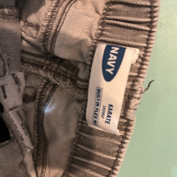 old navy gray wash denim adjustable waist karate skinny infant boys jeans - Picture 4 of 4